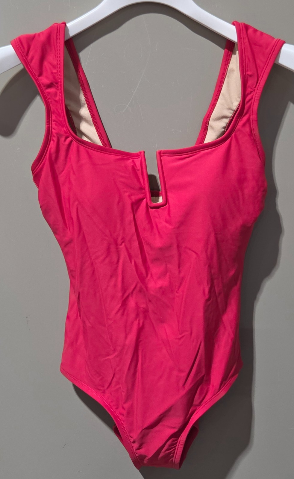 Kona Sol True Red U Wire Neckline & Tummy Control 1 Pc Swimsuit -- Size Small