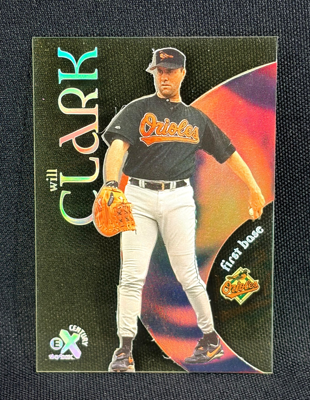 1999 Skybox E-X Century Baseball - WILL CLARK #55 - 90's ACETATE - ORIOLES
