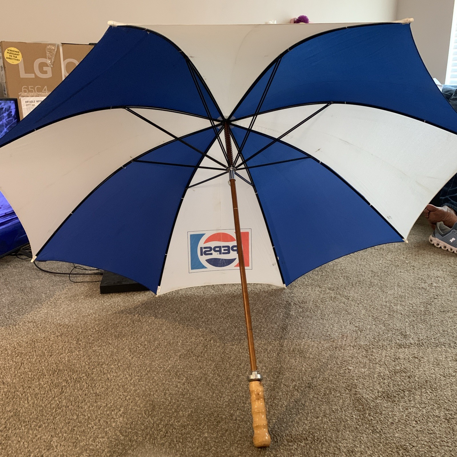 Vintage Pepsi Cola Umbrella Vintage Pepsi Cola Umbrella
