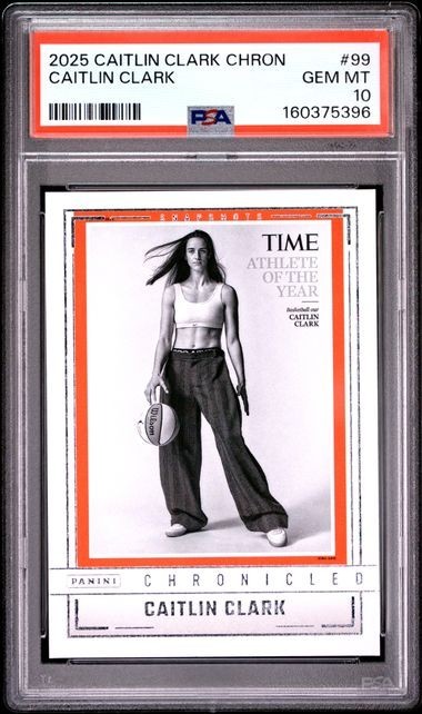 2025 PANINI CAITLIN CLARK CHRONICLED #99 CAITLIN CLARK : PSA 10