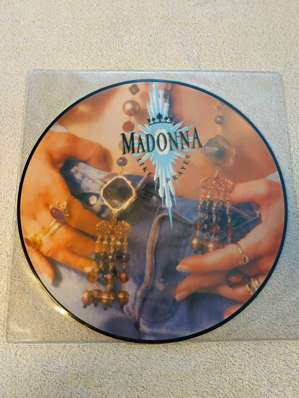 Madonna Like A Prayer Picture Disc Vinyl LP Record Multicolor Madonna Like A Prayer Picture Disc Vinyl LP Record Multicolor