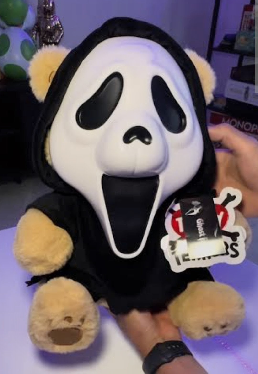 Spirit Halloween Ghost Face Teddy Terrors Plush - Ready To Ship Spirit Halloween Ghost Face Teddy Terrors Plush - Ready To Ship