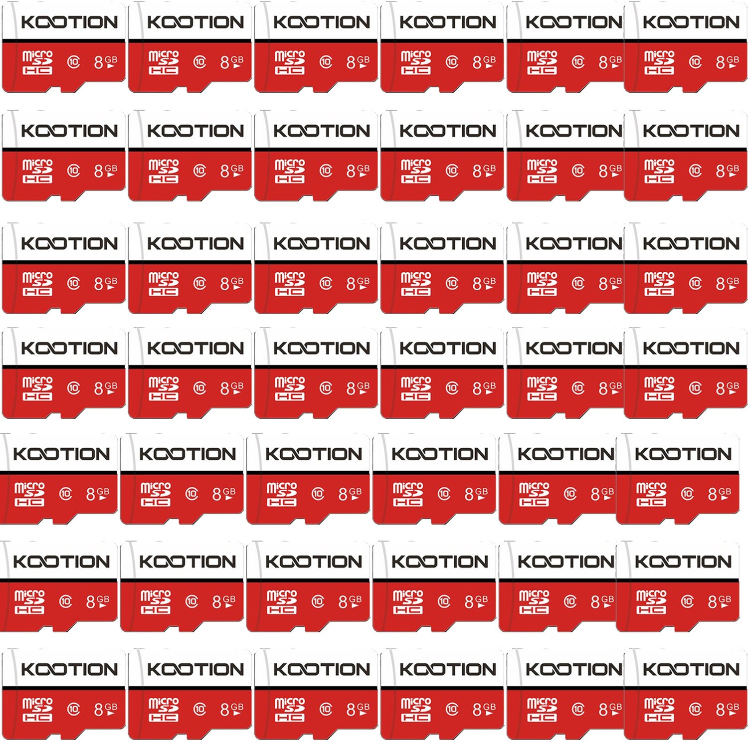 Kootion 8GB 50PCS Micro SD Memory Card SD Card TF Card C10 + 10PCS adapter Lot