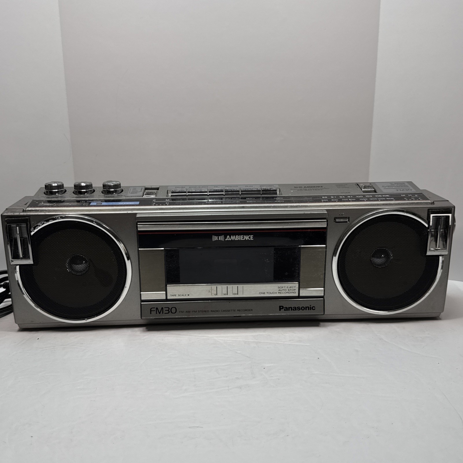 Panasonic RX-FM30 2-Way 4 Speaker Ambience AM FM Stereo Boombox *PLEASE READ*