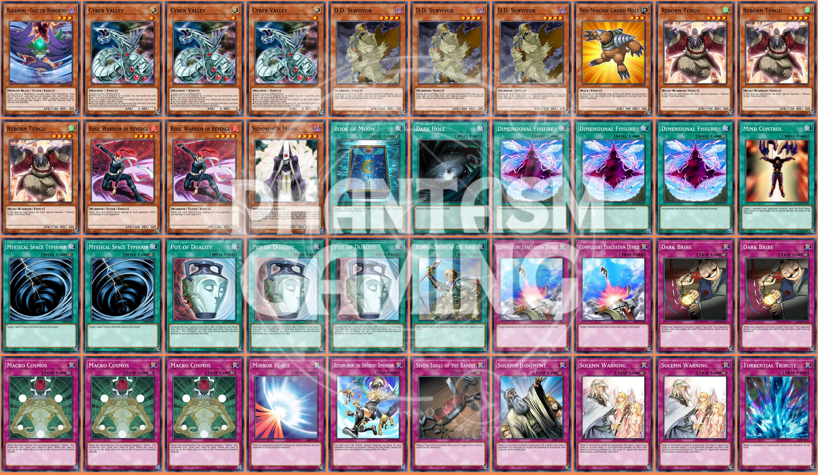 Macro Stun Deck Cosmos Return Mirror Force Solemn Judgment Yugioh