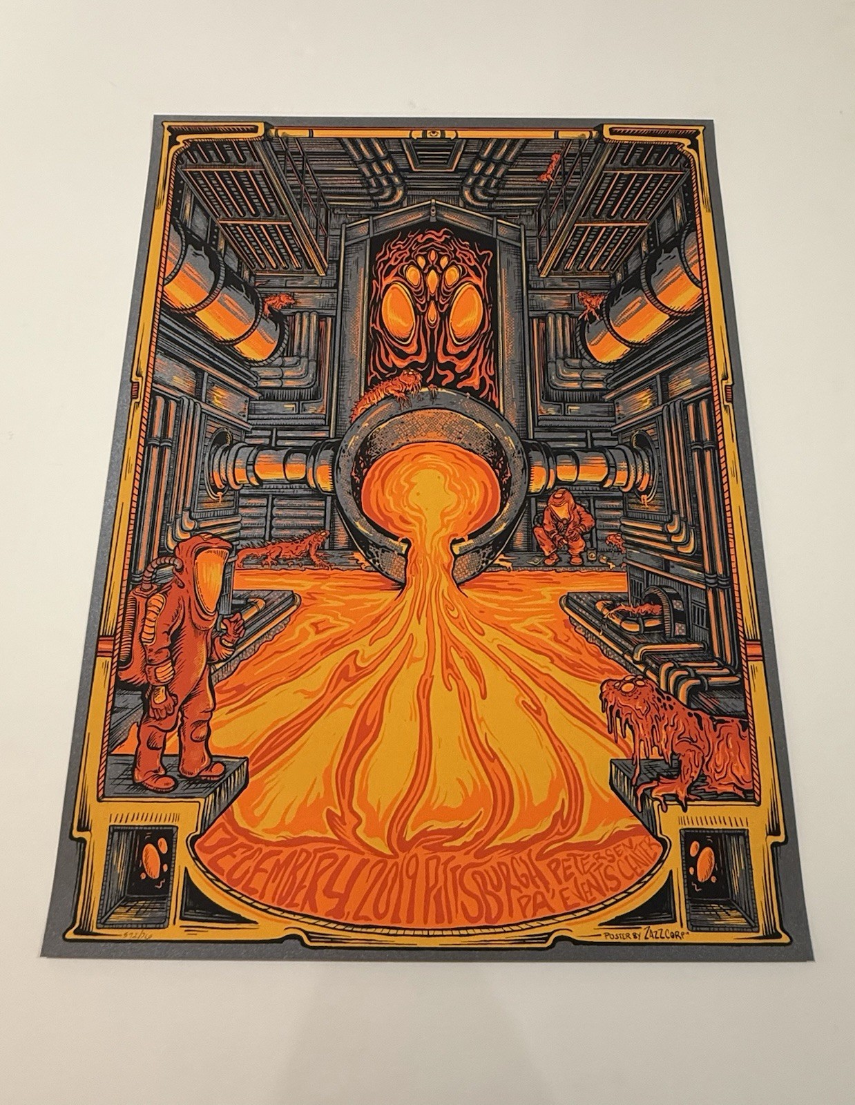 Phish Poster Pittsburgh PA 2019 Official Silkscreen /700 LOW # Shimmer Paper