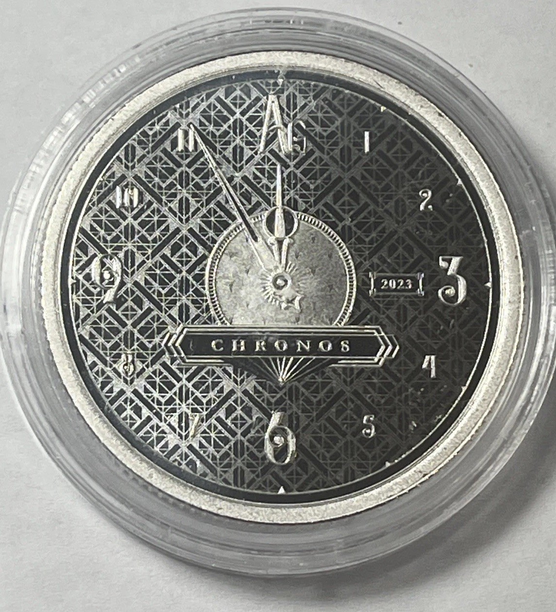 2023 Niue Chronos 1 oz .999 Silver $2 Coin, In Capsule