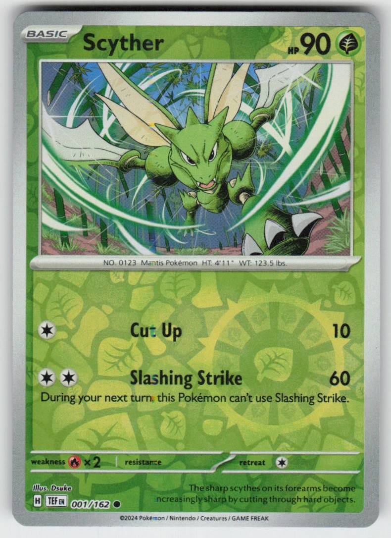 PO-01 Reverse Holo Scyther 001/162 Common SV05: Temporal Forces
