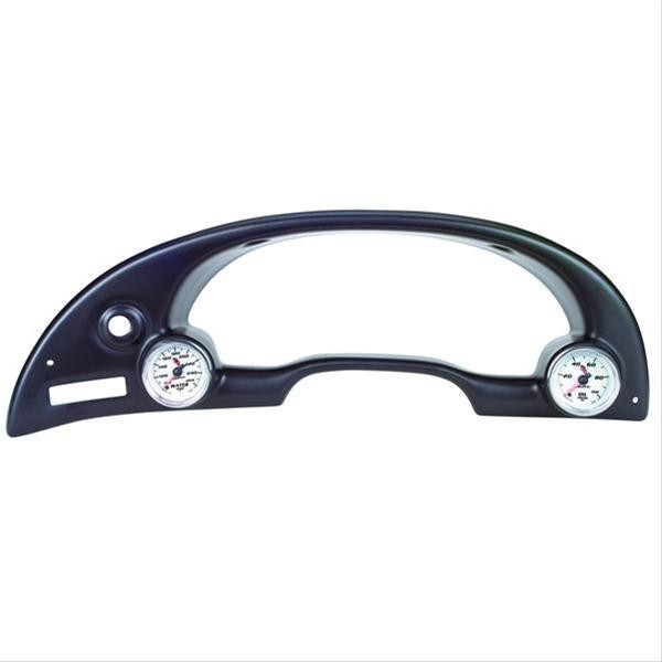 Autometer Gauge Mounts Instrument Cluster Bezel Dual 2 1/16 Blk 10003