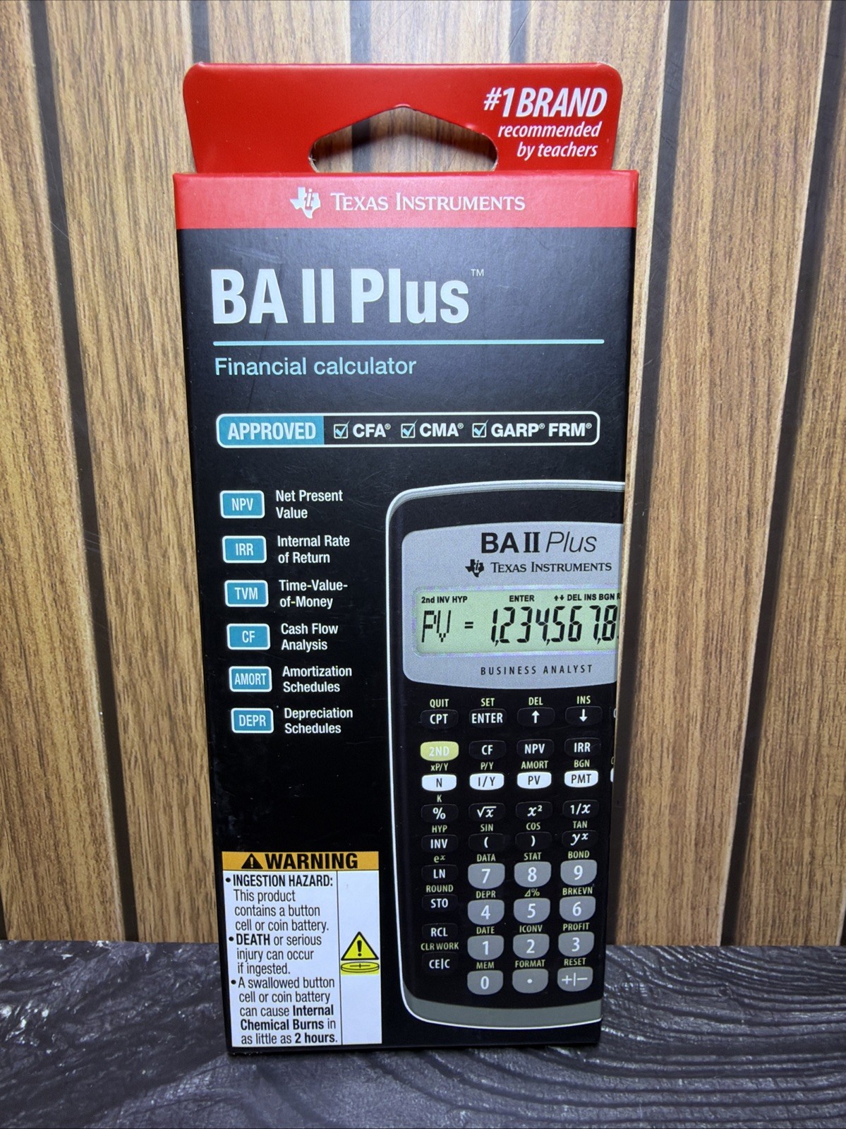 Texas Instruments BA II Plus Financial Calculator New Retail Box Sealed