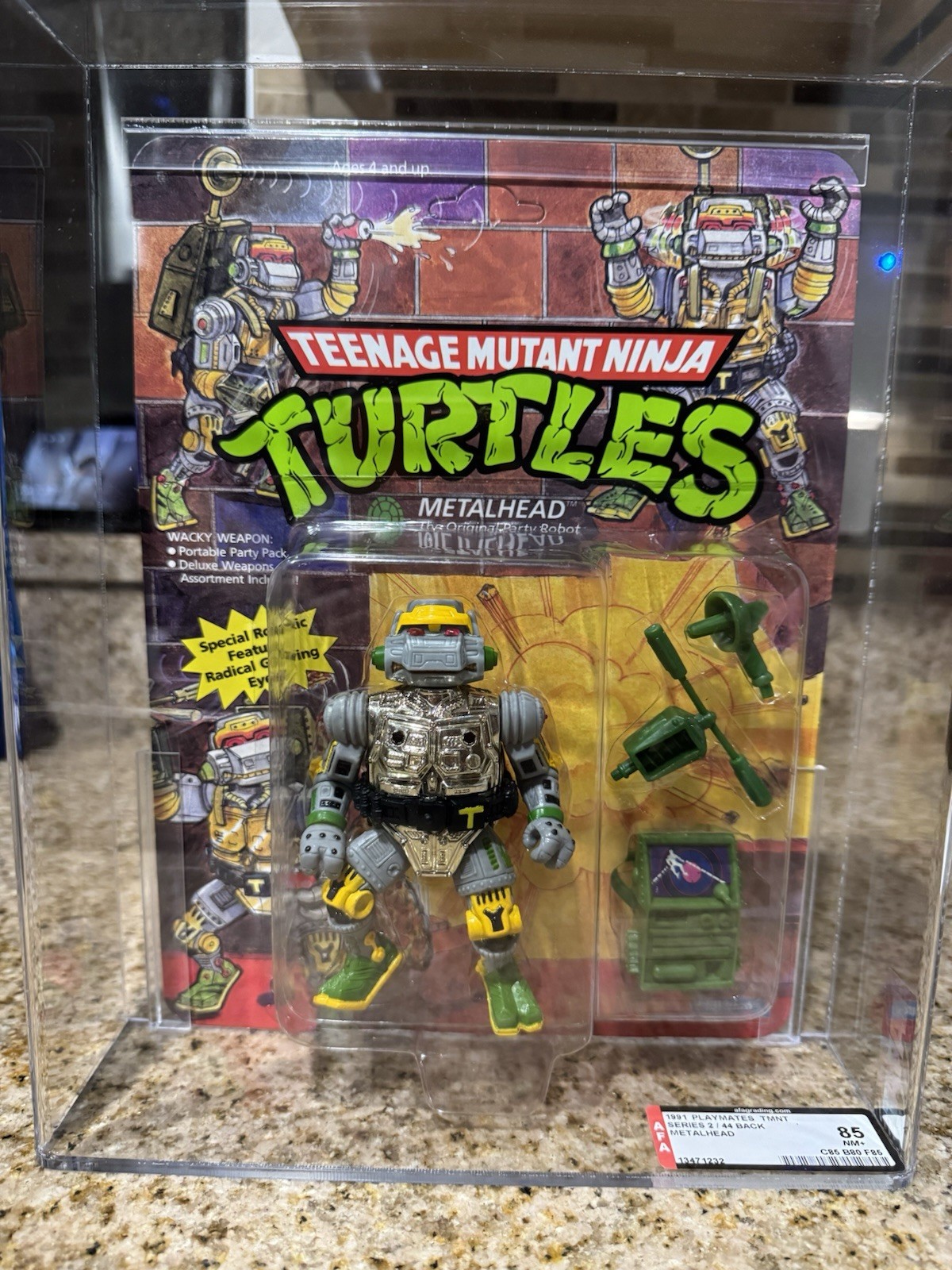 1990 Playmates TMNT Metalhead 44 Back AFA 85 Graded 85/80/85