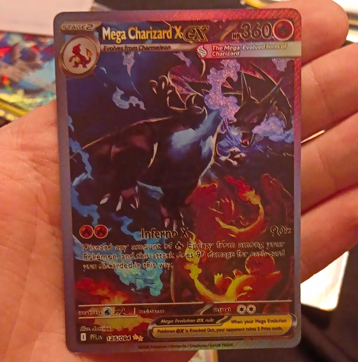 Nintendo Mega Charizard EX Ultra Rare Holo 125/094 Flashfire ENG 2014