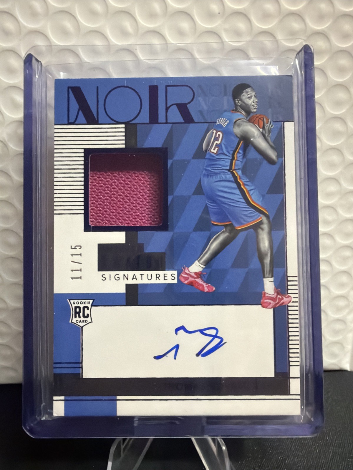 25-26 Panini Noir Sneaker Swatch Signatures Thomas Sorber 11/15 Player Worn