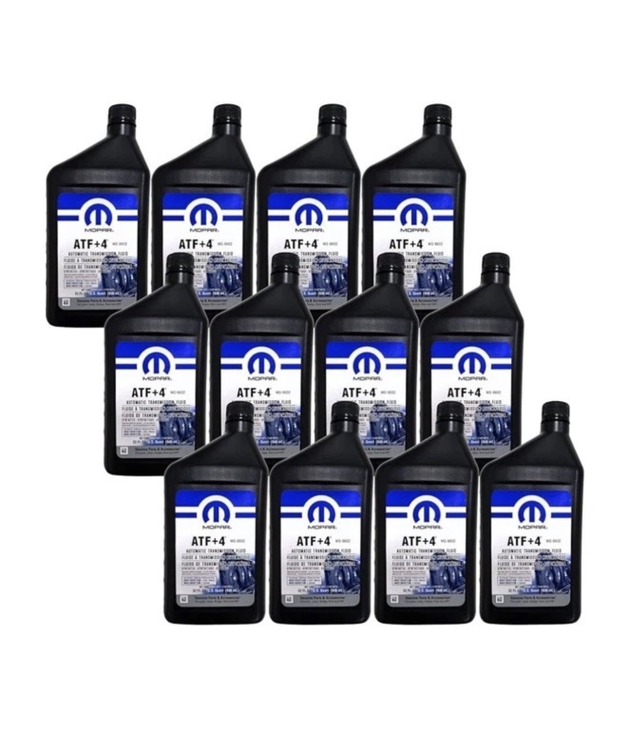 Mopar ATF+4 Automatic Transmission Fluid Case 12 Quarts Chrysler Jeep Dodge OEM Mopar ATF+4 Automatic Transmission Fluid Case 12 Quarts Chrysler Jeep Dodge OEM