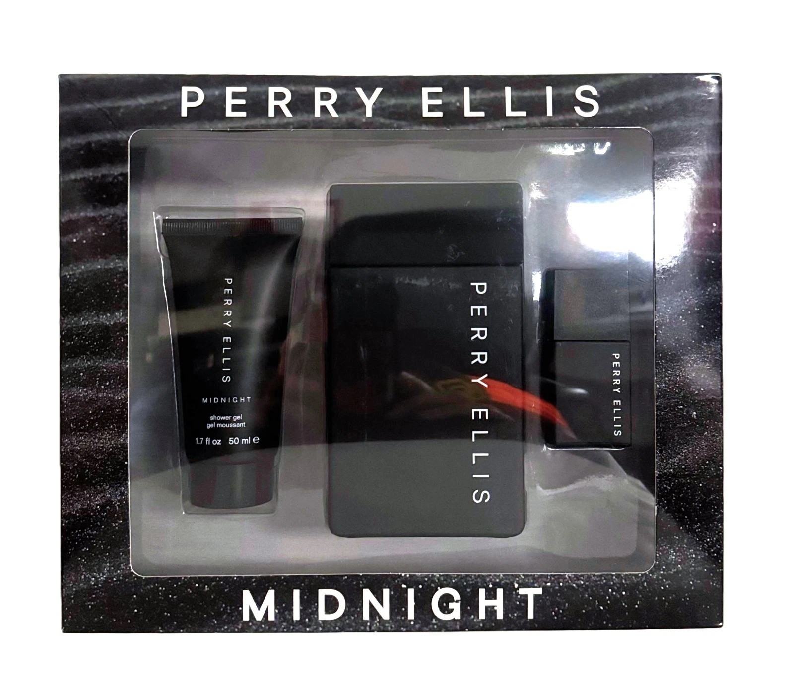 Perry Ellis Men\'s Midnight Gift Set Fragrances 719346296458