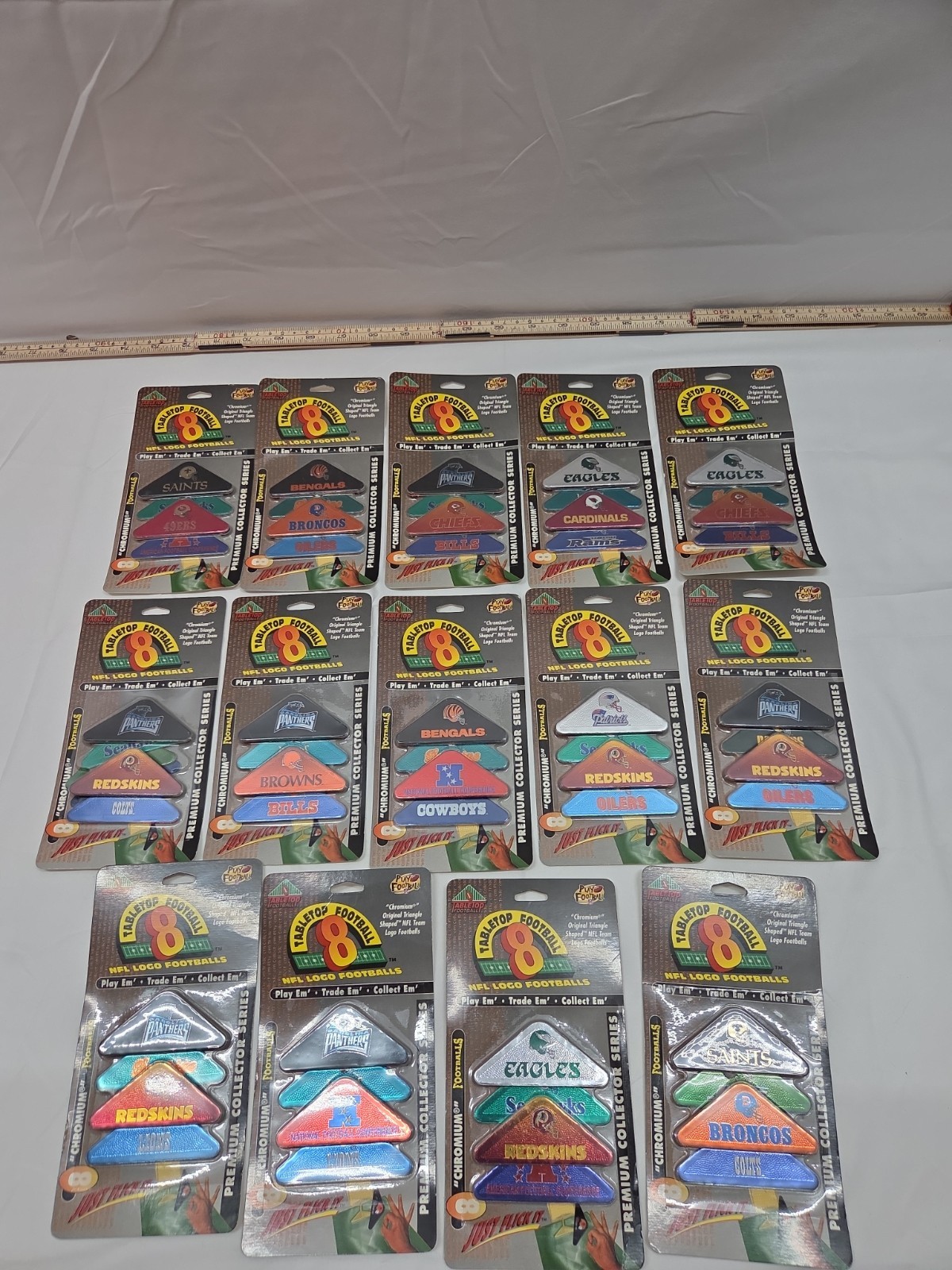 Tabletop NFL Logo Table Top Footballs Game 8 Teams Premium Collector Series 