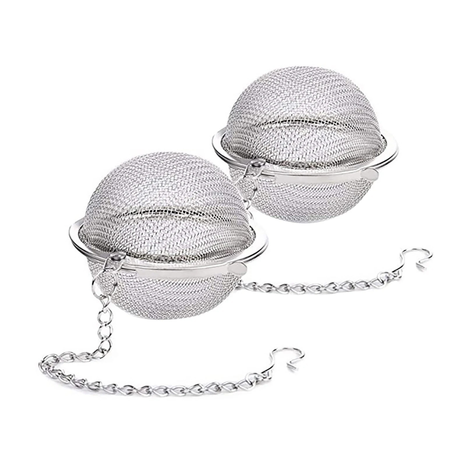 1-10PCS Stainless Steel Tea Ball Loose Leaf Tea Strainer Infusers Mesh Herbal