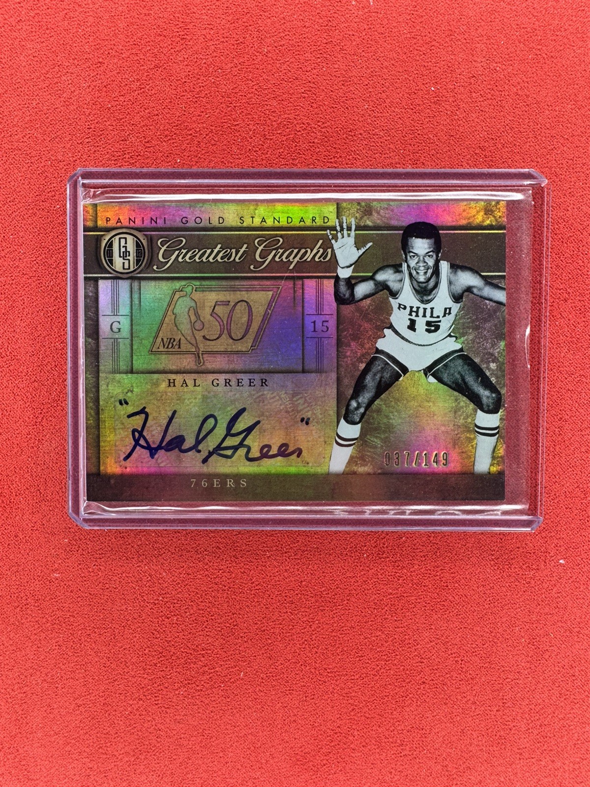 2011-12 Panini Gold Standard - Hal Greer - Greatest Graphs AUTO- NUMBERED  /149 