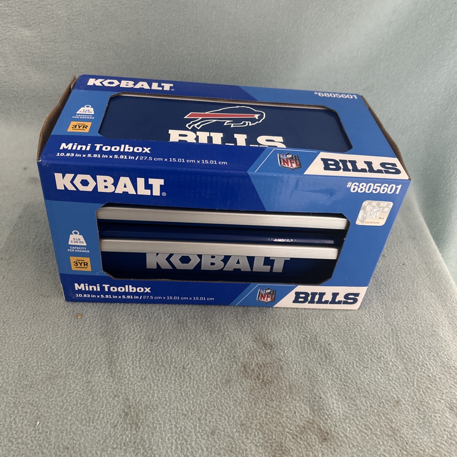 NEW Kobalt Buffalo Bills NFL Mini Toolbox Limited Edition Lowe\'s Exclusive NIB