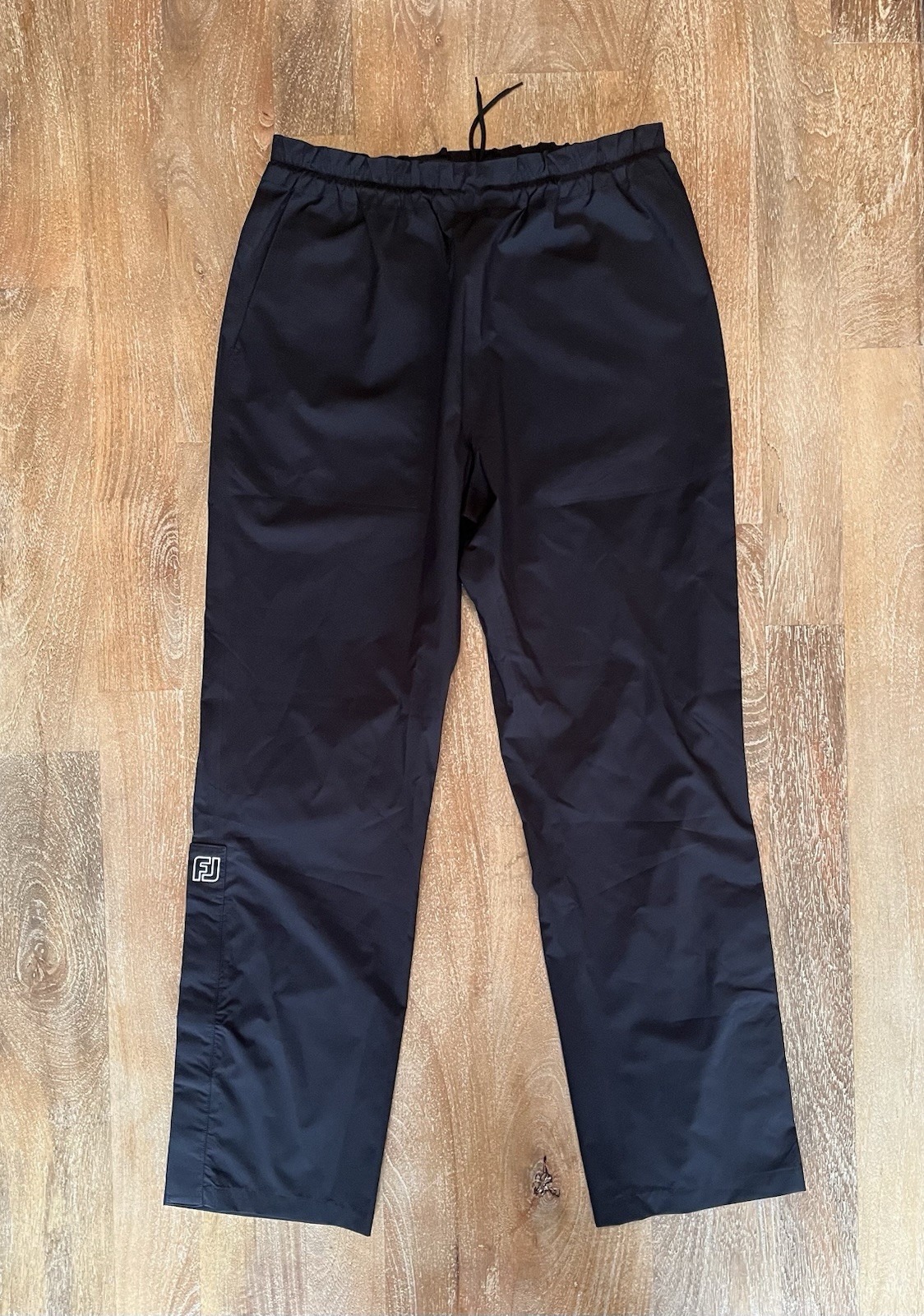 NWOT FootJoy HydroLite X Rain Pants Men Medium Black Waterproof Golf 37697 $165