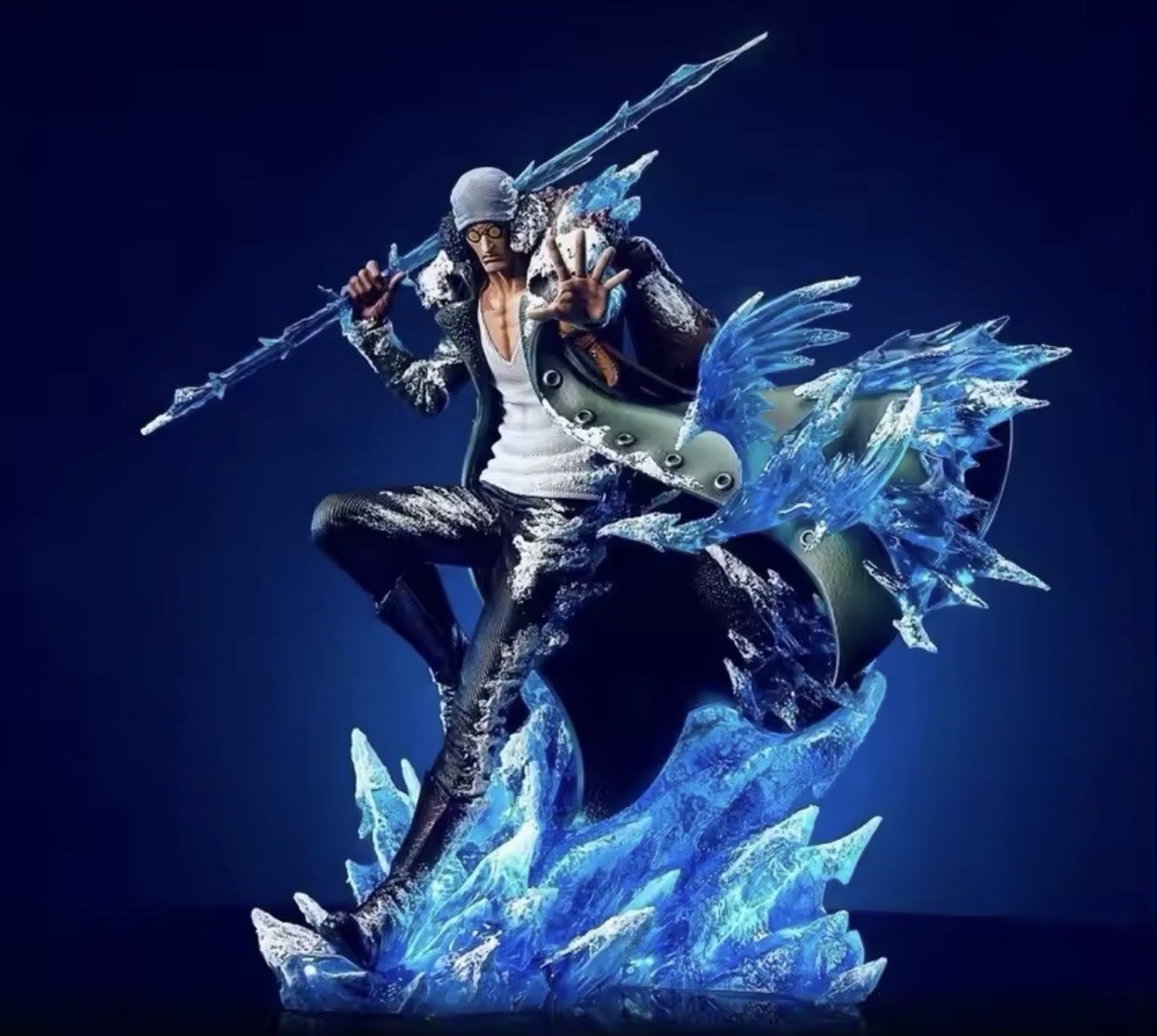 Kuzan 23cm One Piece Anime Resin Statue Ice Collectible Statue Figure