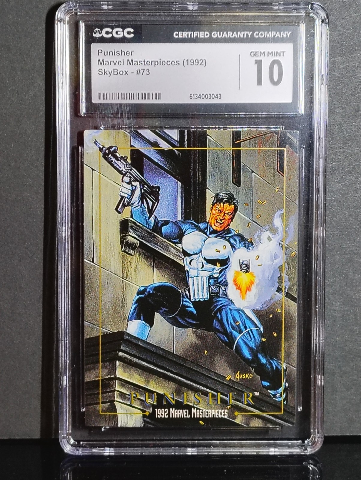 1992 Marvel Masterpieces Punisher #73 CGC 10 GEM MINT Joe Jusko SkyBox Card