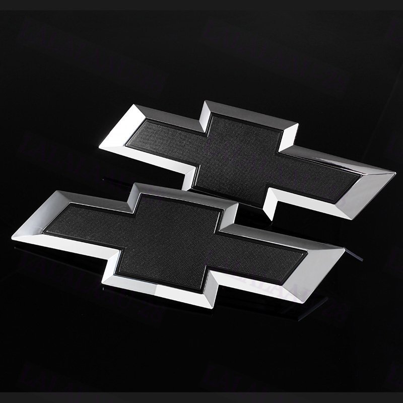 For 2014-2016 Chevy Silverado 1500 2500 3500 Front & Rear Black Bowtie Emblem For 2014-2016 Chevy Silverado 1500 2500 3500 Front & Rear Black Bowtie Emblem