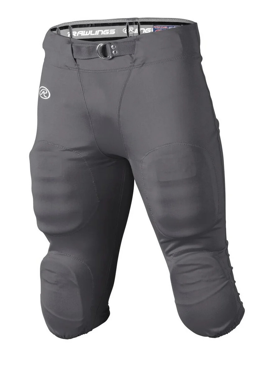 Rawlings Men\'s High Performance Game Football Pant GRAPHITE XS