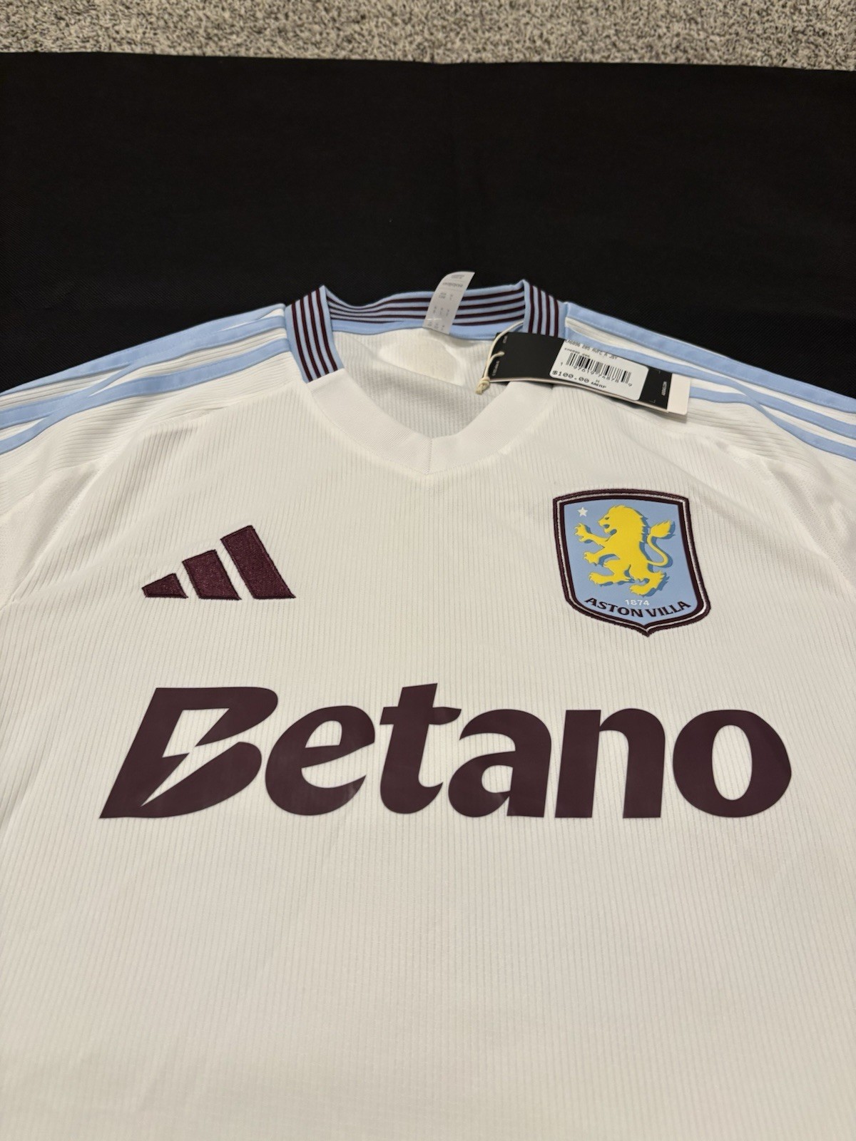 Aston Villa 24/25 Adidas Away Secondary Jersey Premier White Medium NWT $100