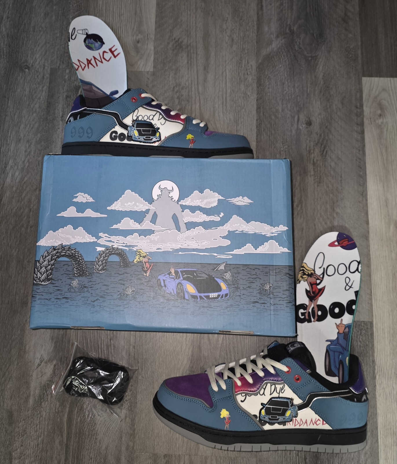 Legacy Drip X JUICE WRLD 999 LIMITED GOODBYE & GOOD RIDDENCE Shoes SIZE 10 Legacy Drip X JUICE WRLD 999 LIMITED GOODBYE & GOOD RIDDENCE Shoes SIZE 10