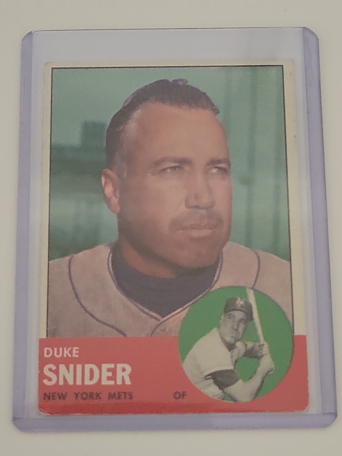 1963 Topps Duke Snider #550 New York Mets HOF VINTAGE RAW 1963 Topps Duke Snider #550 New York Mets HOF VINTAGE RAW