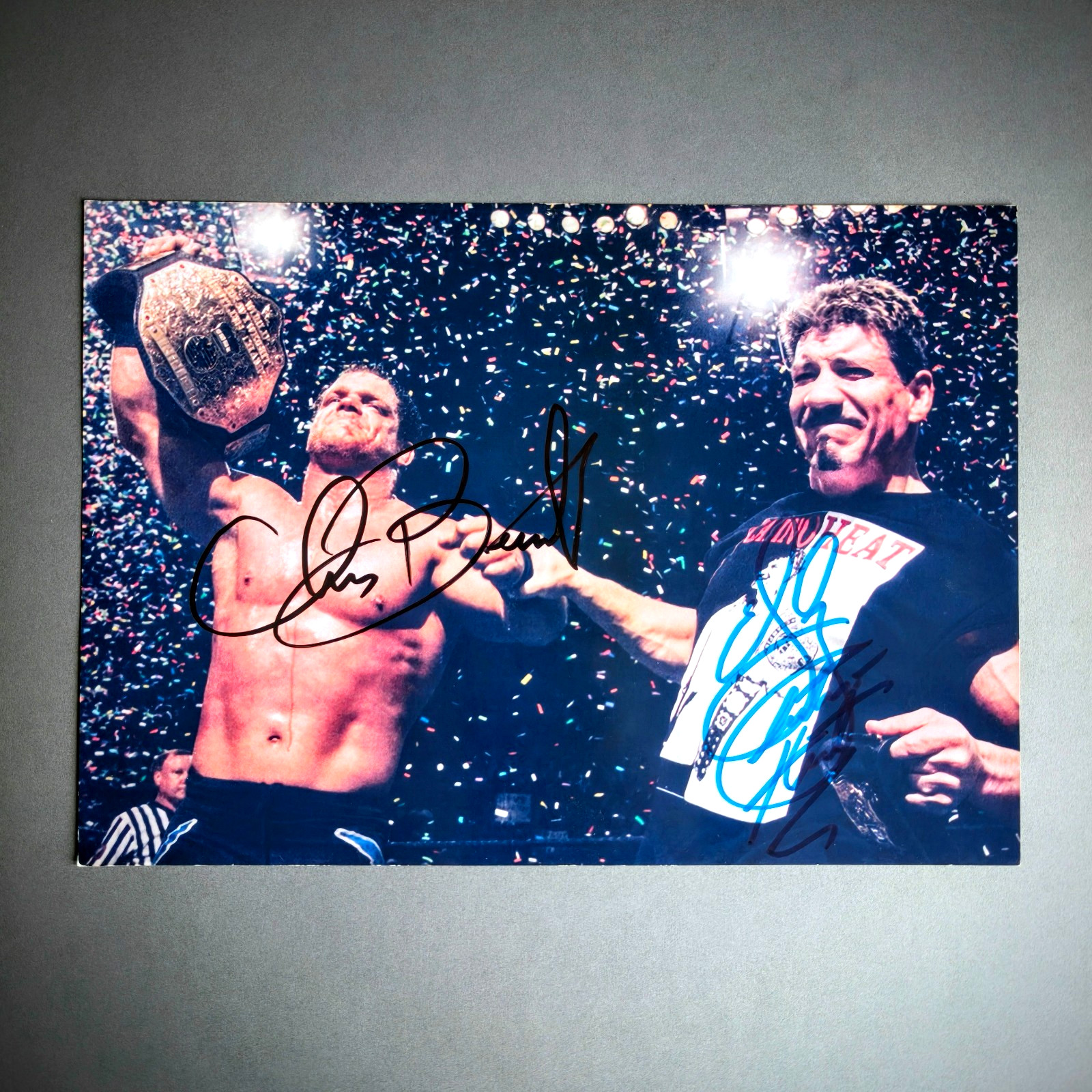 Chris Benoit & Eddie Guerrero Signed WWE Wrestling Photo Autograph WWF WCW Chris Benoit & Eddie Guerrero Signed WWE Wrestling Photo Autograph WWF WCW