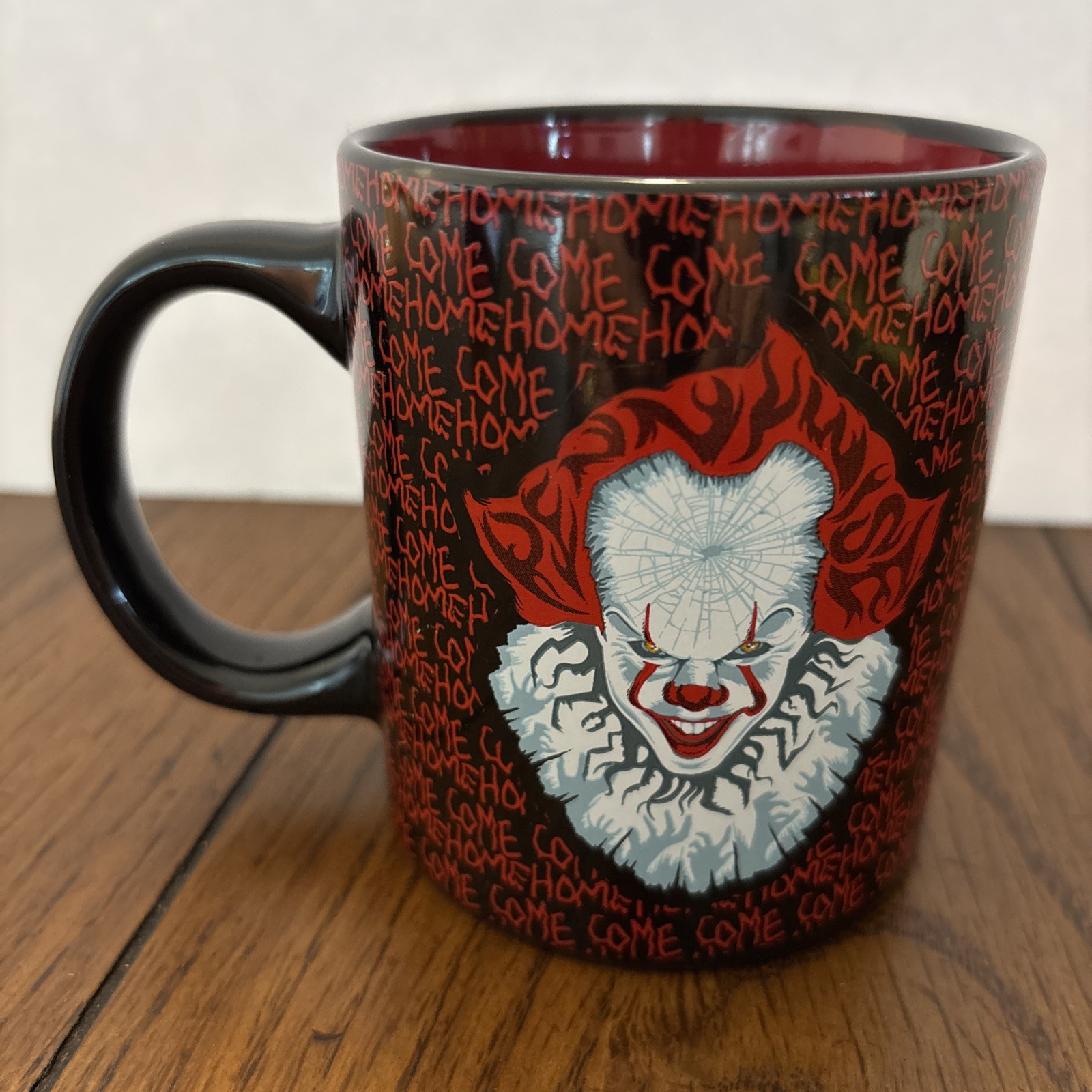 Pennywise 10oz IT Chapter 2 CultureFly Coffee Mug Red Black COME HOME Halloween Pennywise 10oz IT Chapter 2 CultureFly Coffee Mug Red Black COME HOME Halloween