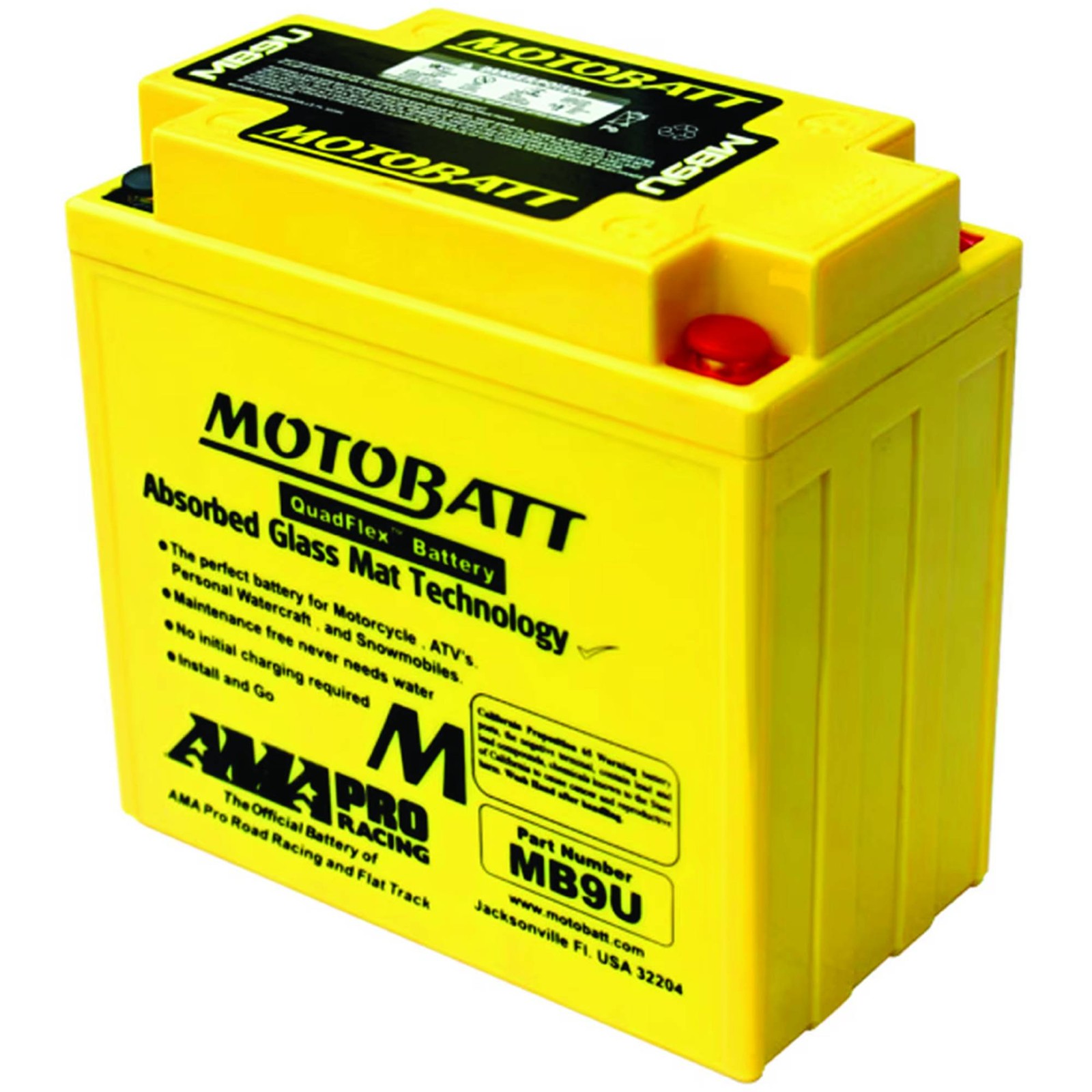 Motobatt MB9U 11Ah Battery For Triumph T150 Trident 750