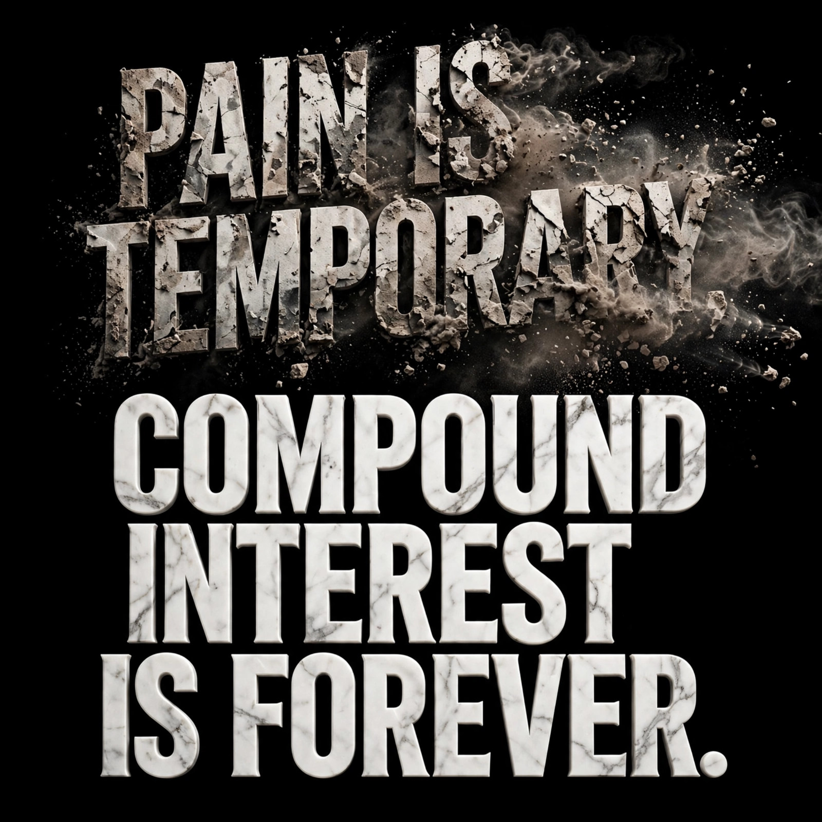 Womens Funny Pain Is Temporary Compound Interest Is Forever Graphic Tee