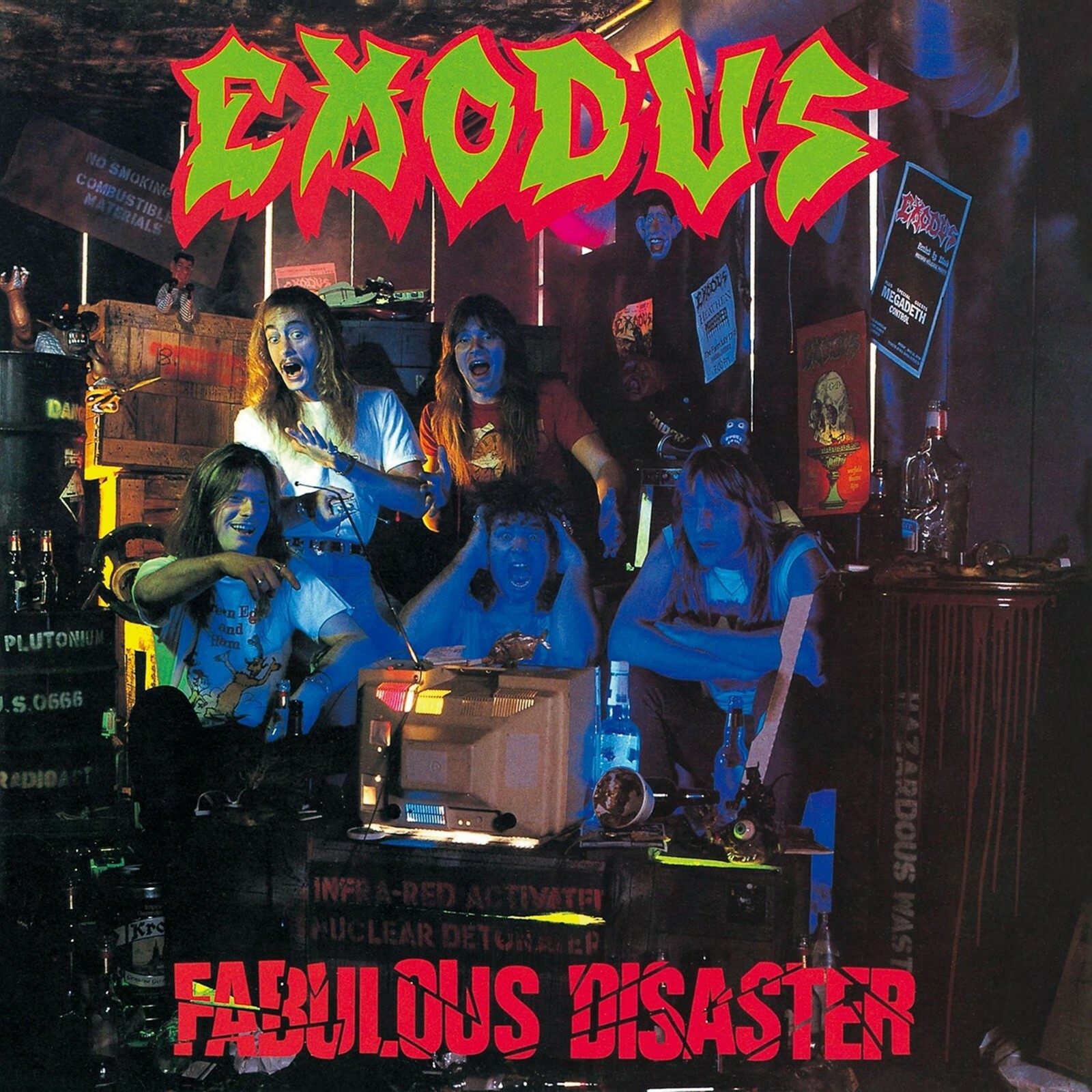 EXODUS Fabulous Disaster BANNER HUGE 4X4 Ft Fabric Poster Tapestry Flag art EXODUS Fabulous Disaster BANNER HUGE 4X4 Ft Fabric Poster Tapestry Flag art