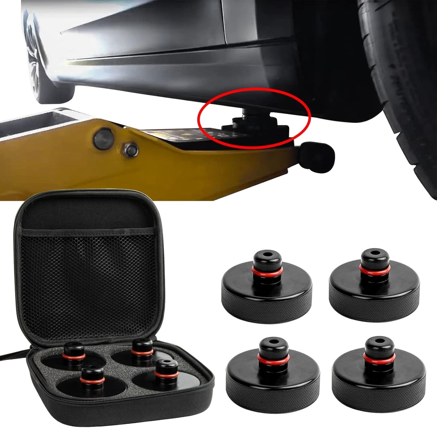 psler Jack Pad for Tesla 3/Y/X/S - Lifting Pucks Model 3 Black