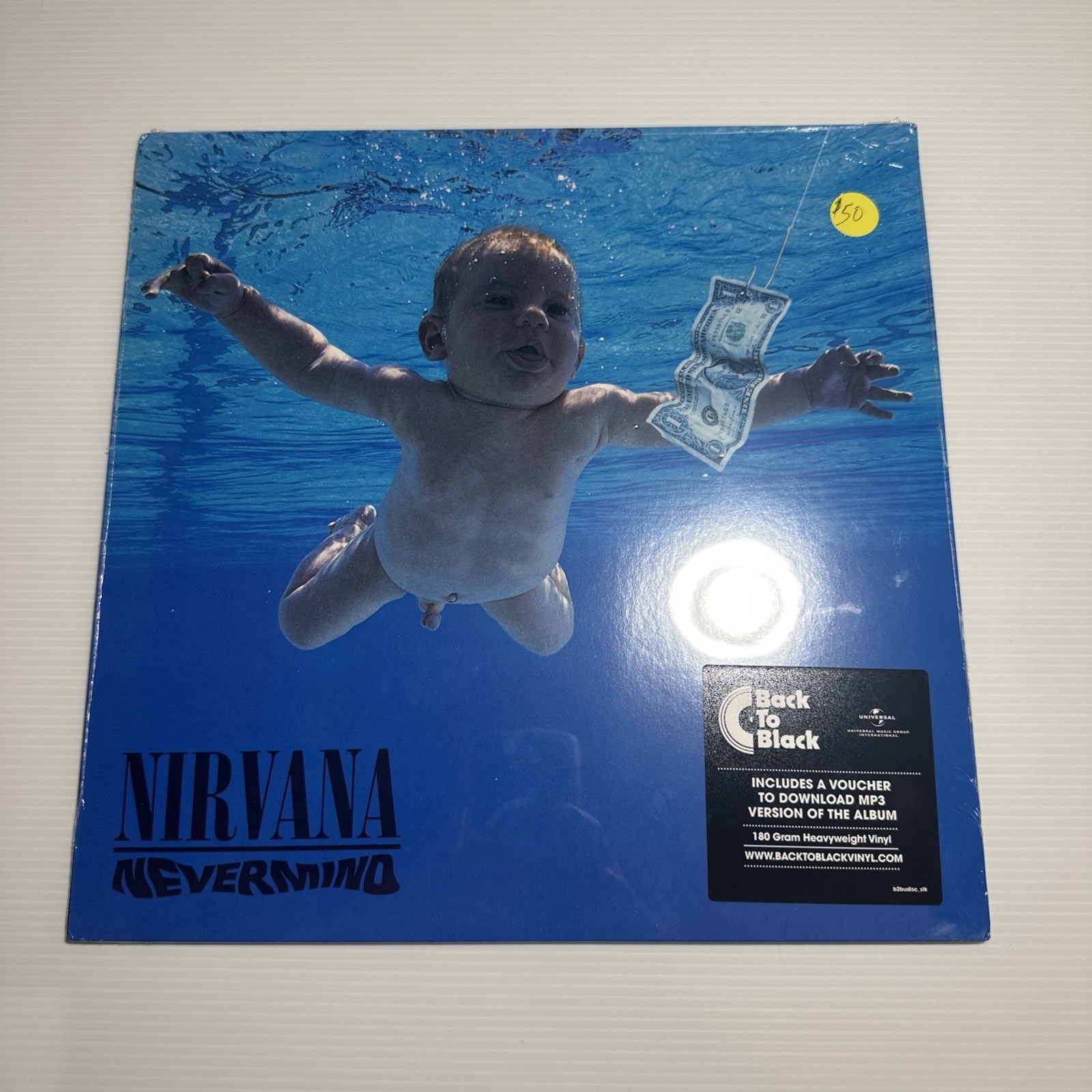 NIRVANA NEVERMIND BACK TO BLACK 180-GRAM NEW AND SEALED VINYL LP