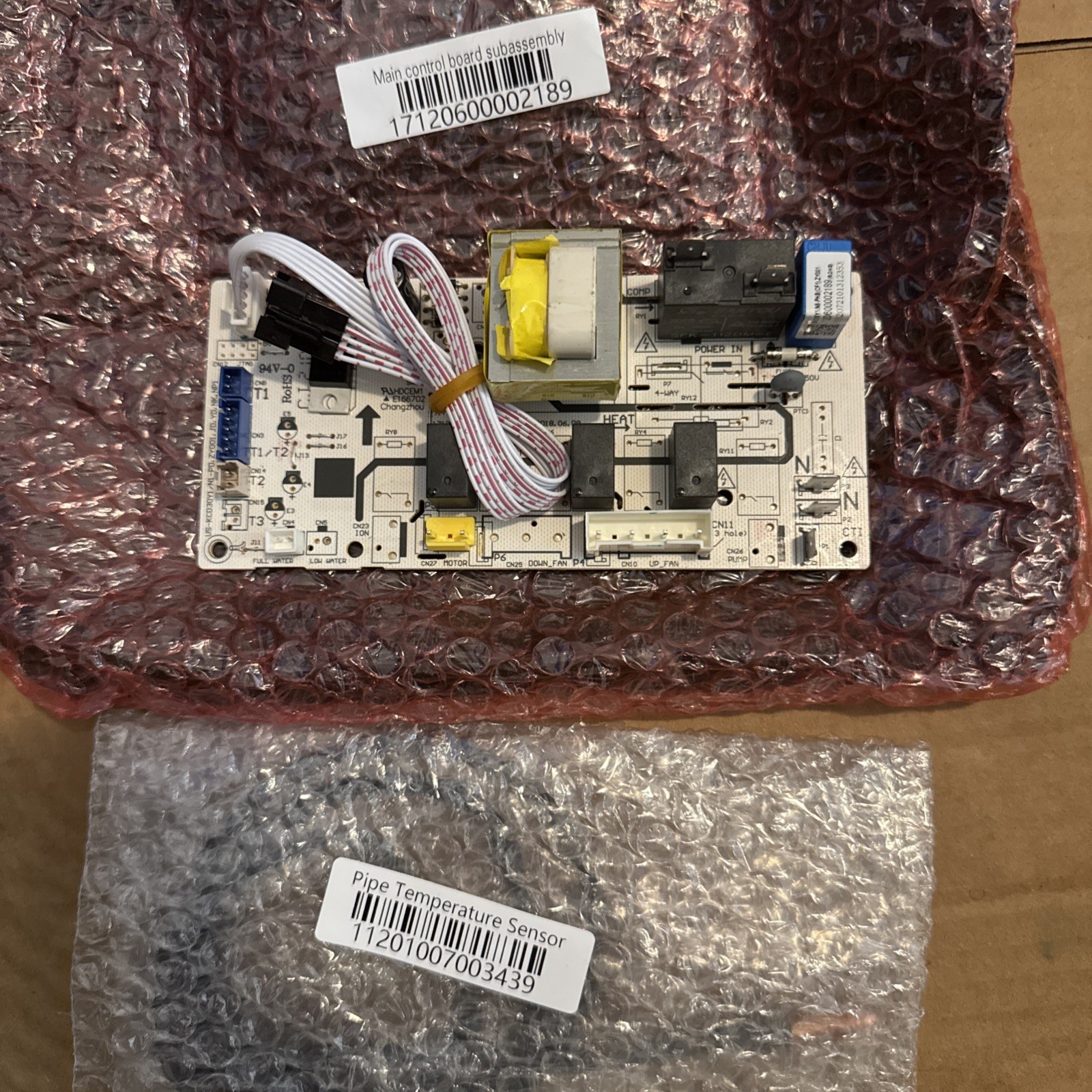 Midea Main Control Board 17120600002189 Subassembly + Pipe Temperature Sensor Midea Main Control Board 17120600002189 Subassembly + Pipe Temperature Sensor