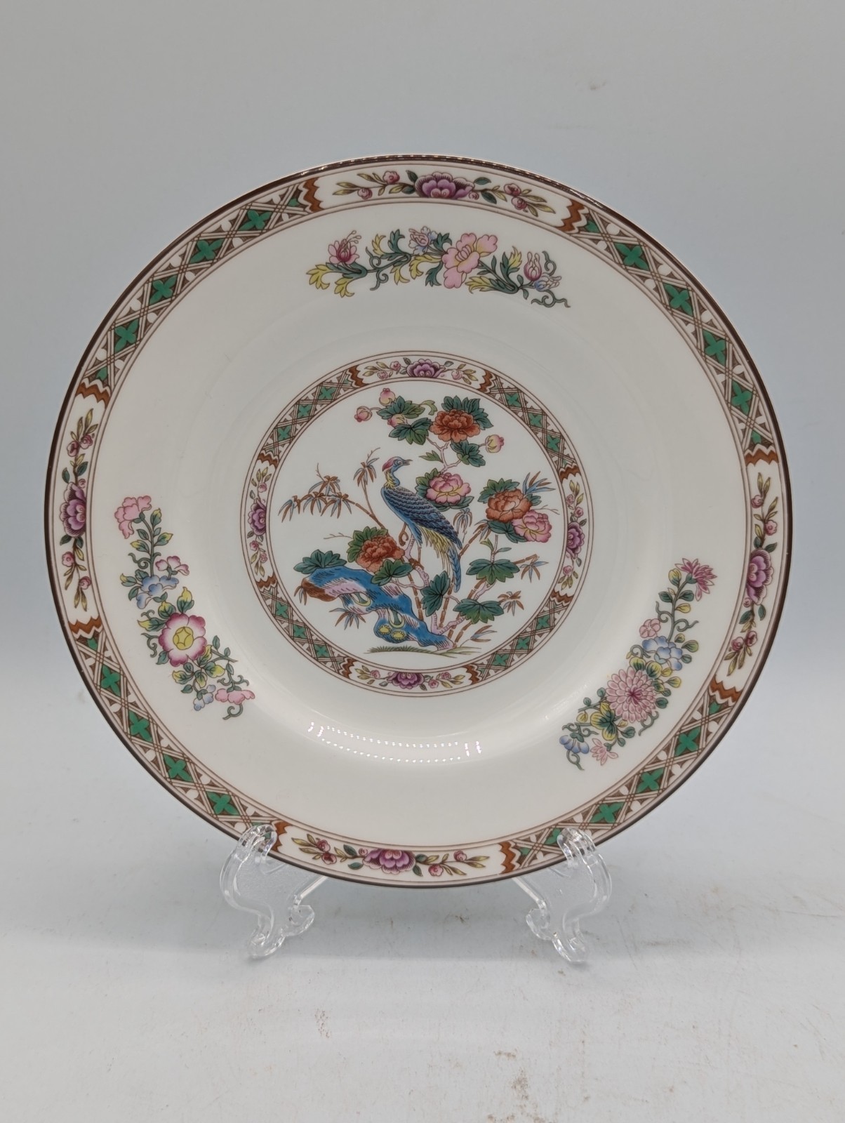 Vtg Discontinued Wedgwood Kutani Crane Fine Bone China 6