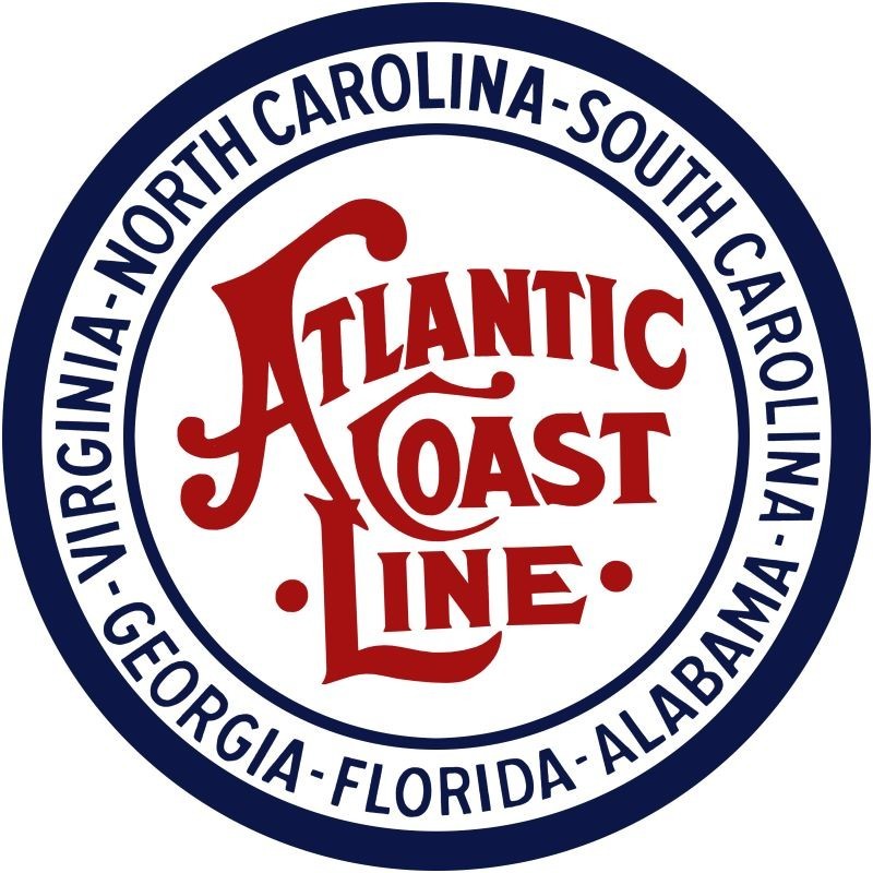 Atlantic Coast Line Railroad Virginia - Florida NEW METAL SIGN: 12\