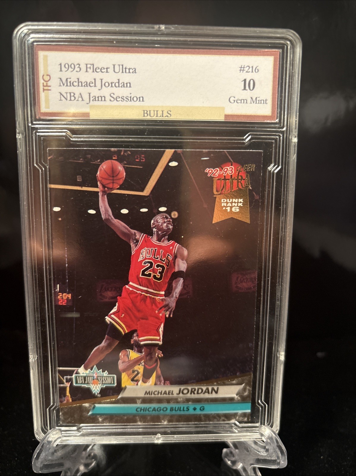 1993 Fleer Ultra Michael Jordan NBA Jam Session #216 GEM 10 1993 Fleer Ultra Michael Jordan NBA Jam Session #216 GEM 10