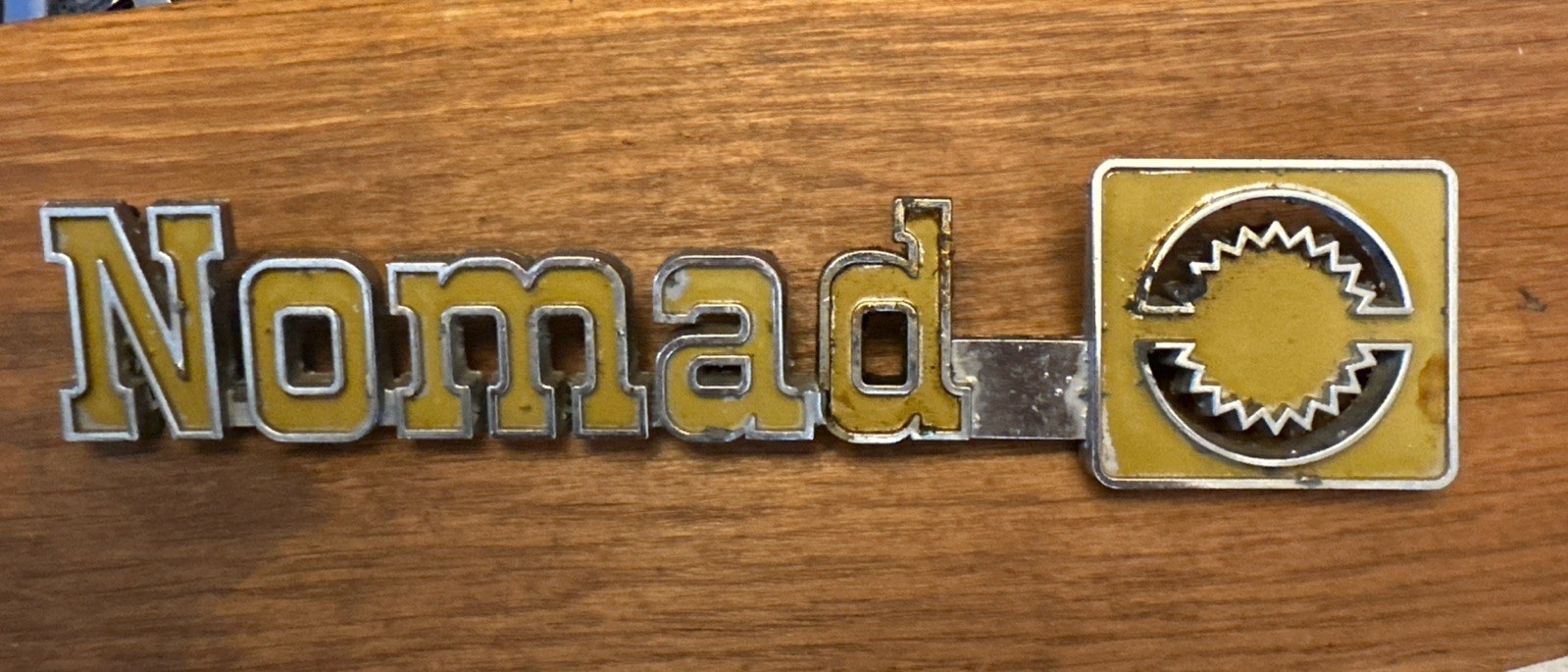 VINTAGE 1973 1980 CHEVROLET NOMAD EMBLEM OEM GM 1 YEAR ONLY Broken VINTAGE 1973 1980 CHEVROLET NOMAD EMBLEM OEM GM 1 YEAR ONLY Broken