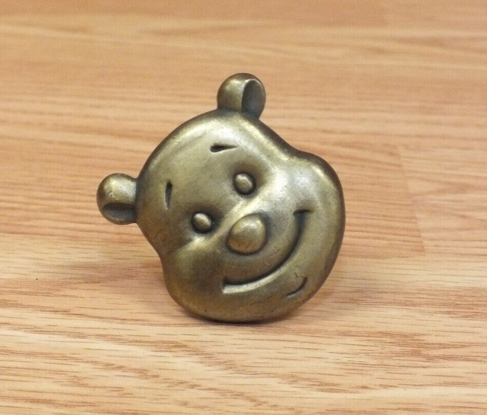 Genuine Disney Brass Pull Knobs Winnie The Pooh Character of Choice Genuine Disney Brass Pull Knobs Winnie The Pooh Character of Choice