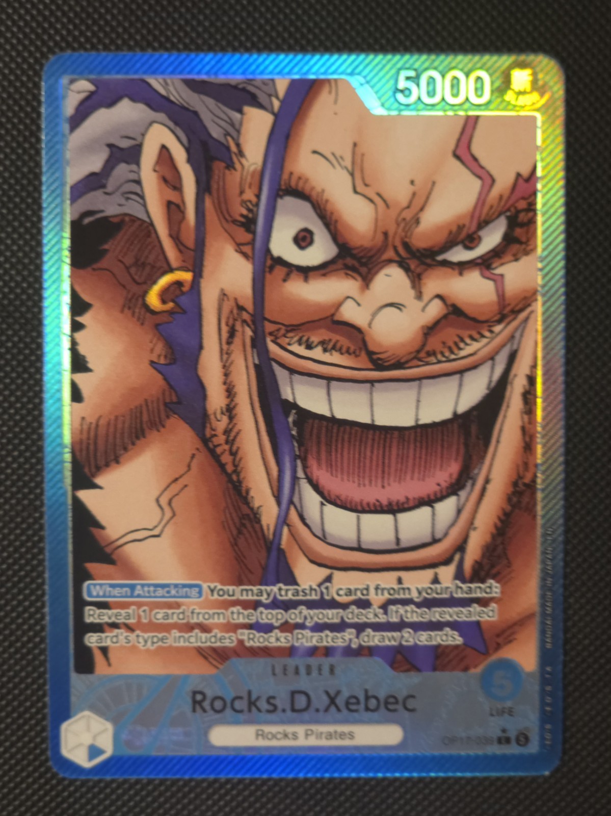 Rocks.D.Xebec (039) (Alternate Art) OP17-039 The World\'s Strongest Warriors Foil