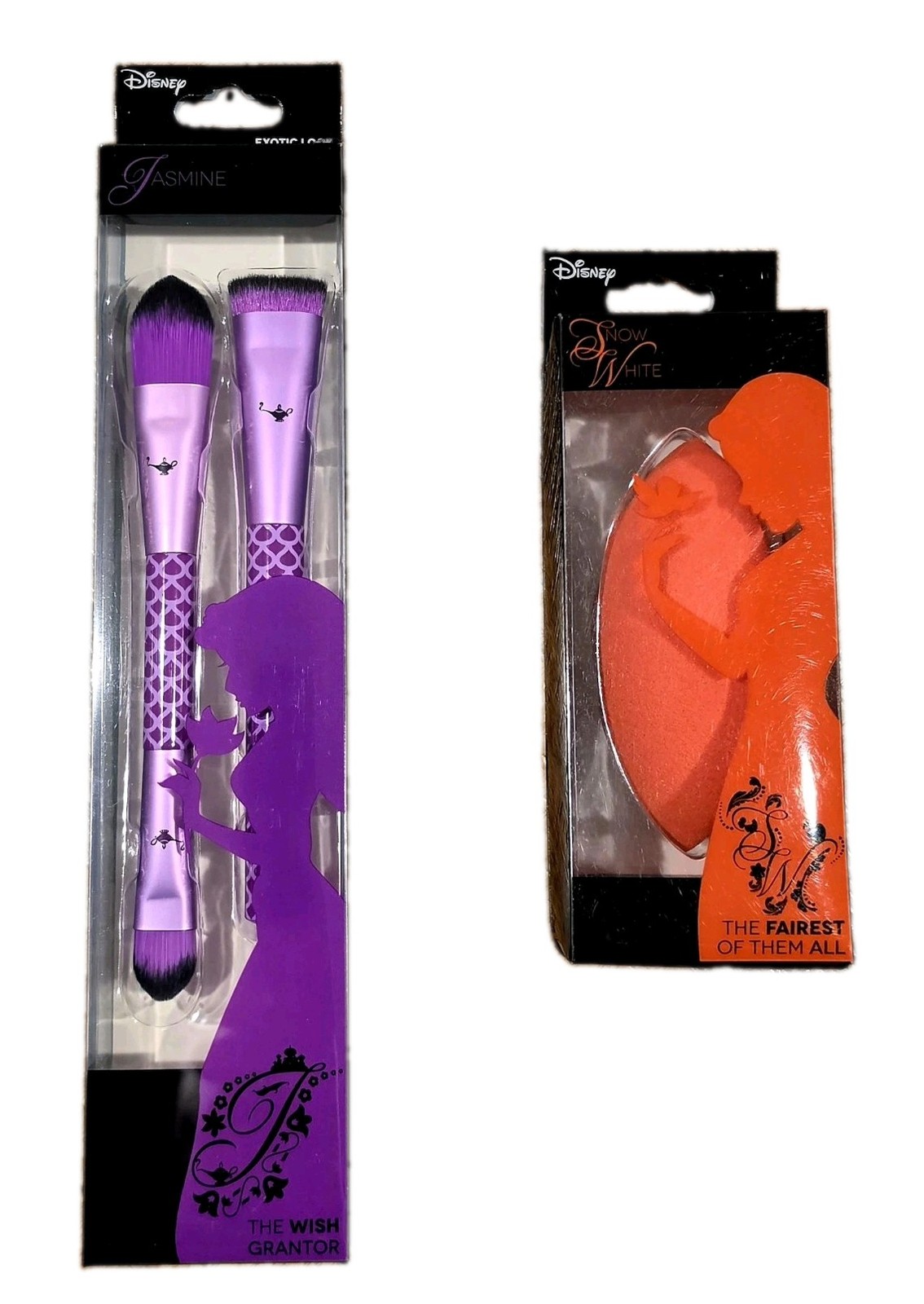 Disney London SOHO New York Princess Makeup Brushes & Beauty Sponge [3] Piece