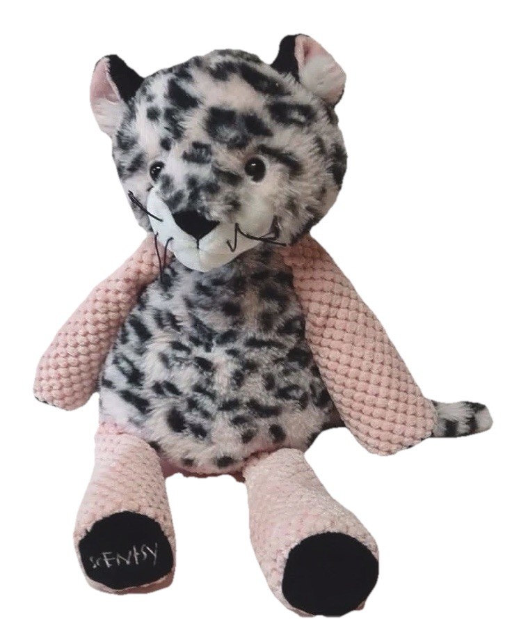 Scentsy Buddy Priya The Leopard Plush Pink Gray Cheetah 16\