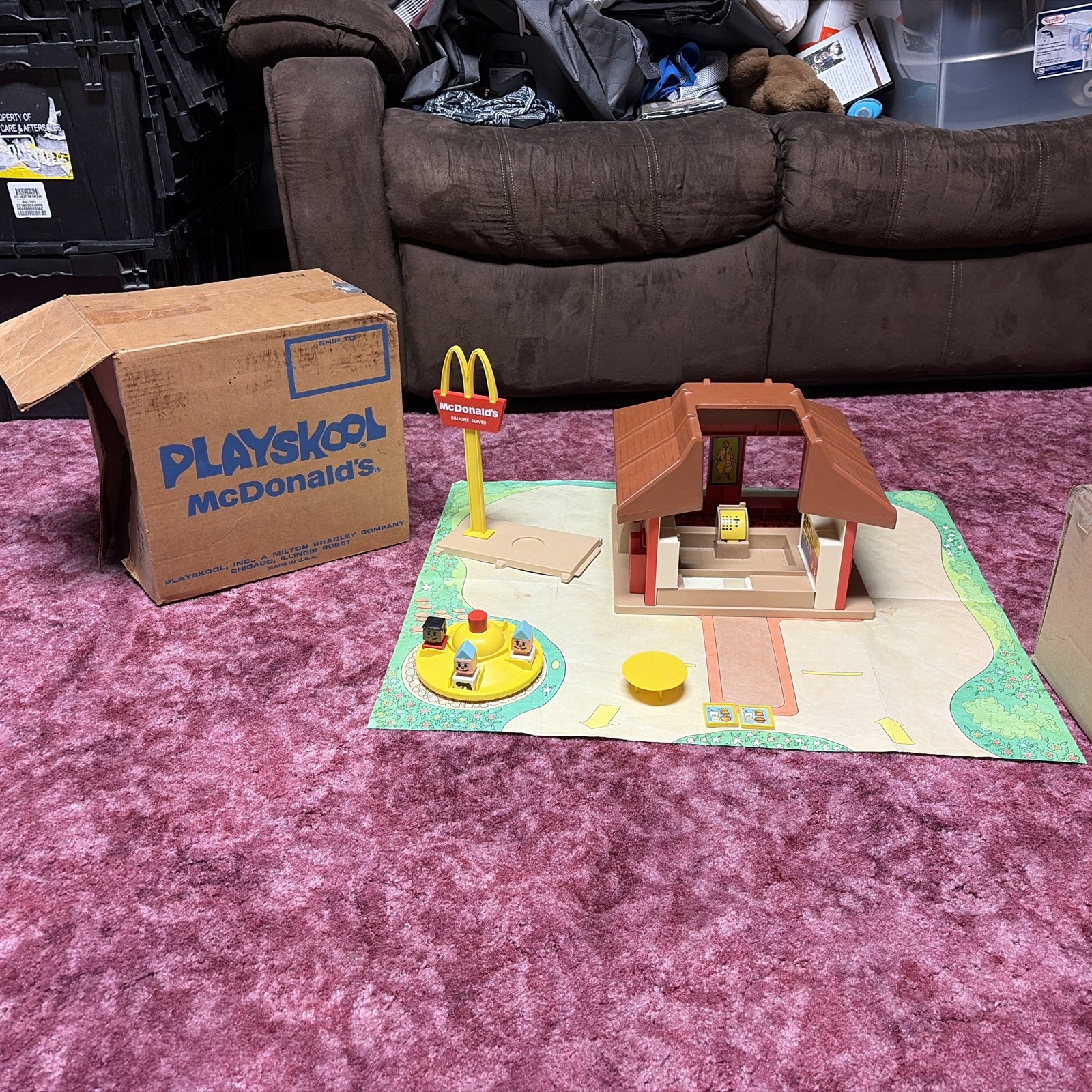 Vintage 1974 Playskool McDonald\'s Restaurant #430incomplete w/Box