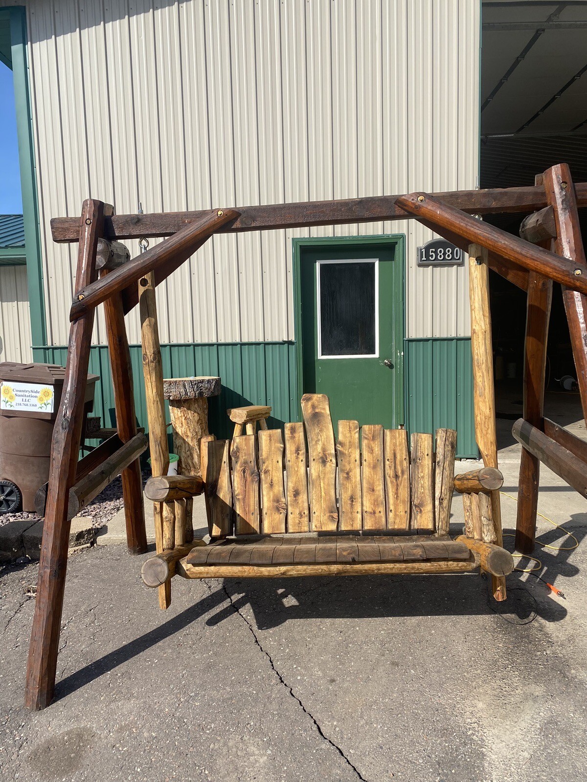 Rustic Log Comfort Swing Rustic Log Comfort Swing