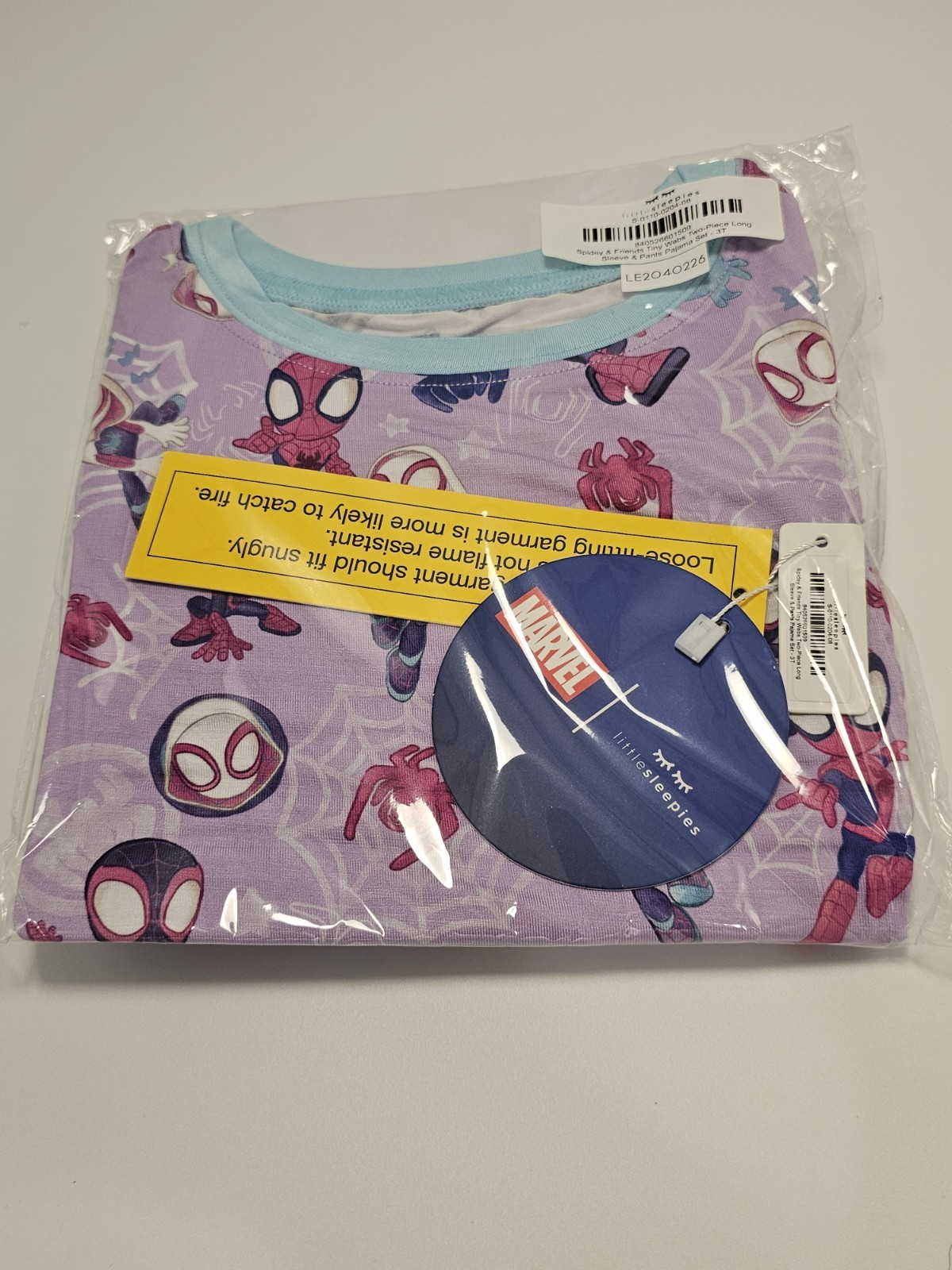 Little Sleepies Spidey & Friends Tiny Webs Two Piece Long Sleeve & Pants Pajamas